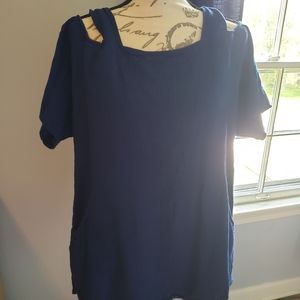 Soft Surroundings cold-shoulder shirt